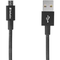 Verbatim Micro USB cavo 100cm ricar. e sincr. nero, inox