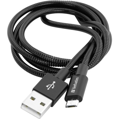 Verbatim Micro USB cavo 100cm ricar. e sincr. nero, inox