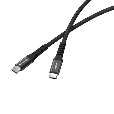 Verbatim Sync&Charge 60W 120cm USB-C/USB-C Magnetic nero 31859