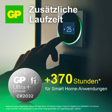 1x2 GP CR 2032 Lithium 3V Knopfzellen 3 Volt