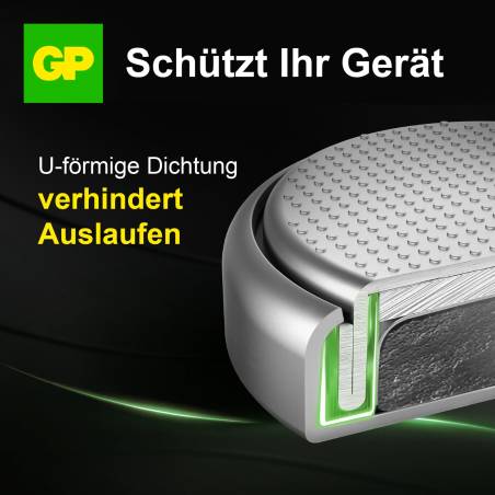 1x2 GP CR 2032 Lithium 3V Knopfzellen 3 Volt