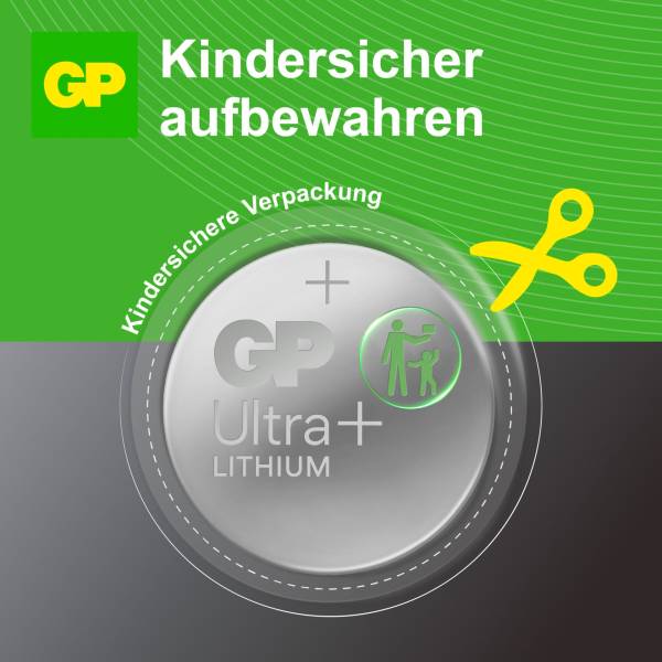 1x2 GP CR 2032 Lithium 3V Knopfzellen 3 Volt