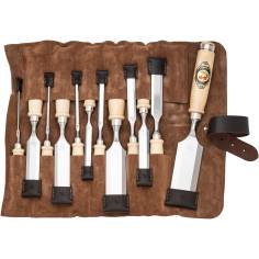 Kirschen Stechbeitelsatz in Ledertasche, 12-tlg. 2