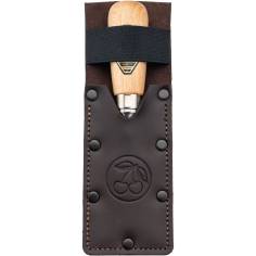 Kirschen Kurzbeitel in Leder- holster, 35 mm 2