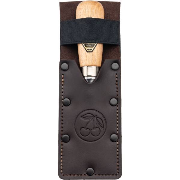 Kirschen Kurzbeitel in Leder- holster, 35 mm