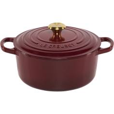 Le Creuset Signature Bräter rund 22 cm rot