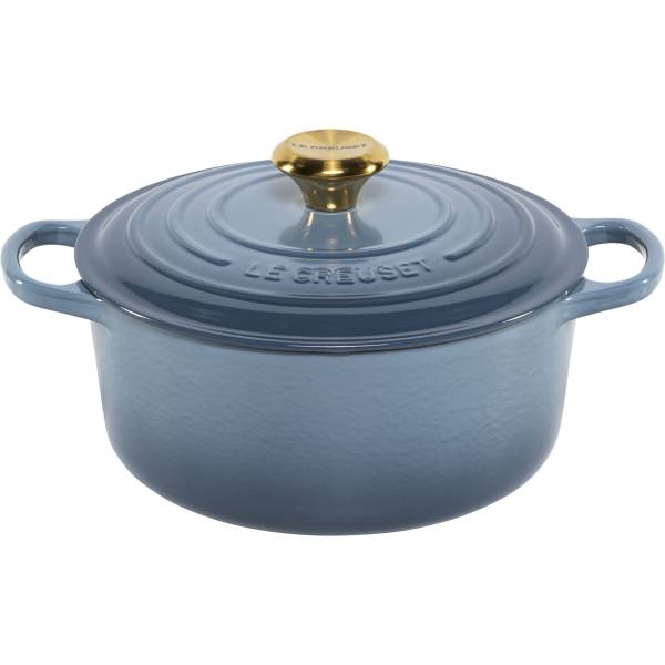 Le Creuset Signature Bräter rund 24 cm chambray