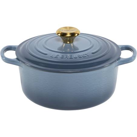 Le Creuset Signature Bräter rund 24 cm chambray