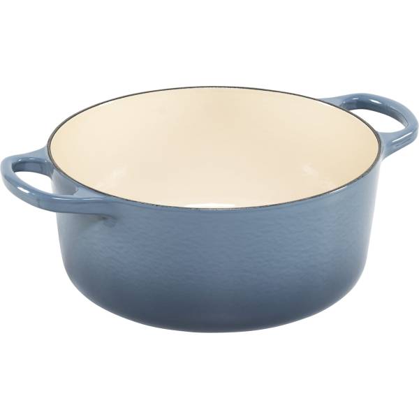Le Creuset Signature Bräter rund 24 cm chambray
