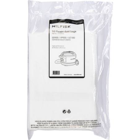 Nilfisk 10x Staubbeutel für VP 930 ECO HEPA