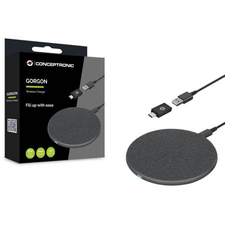 Conceptronic GORGON03G 15W Wireless caricabatt.