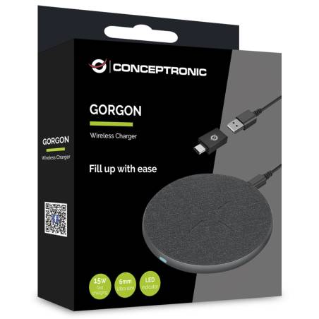 Conceptronic GORGON03G 15W Wireless caricabatt.