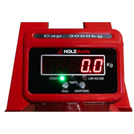 Holzmann HUB30KG Hubwagen mit Wiegeeinrichtung