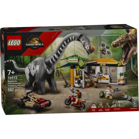 LEGO Jurassic World 76973 Raptor Titanosaurus Tracking Mission