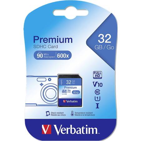 Verbatim SDHC scheda        32GB Class 10                   43963