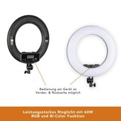 Walimex pro Rainbow LED RGBWW Ringleuchte 2