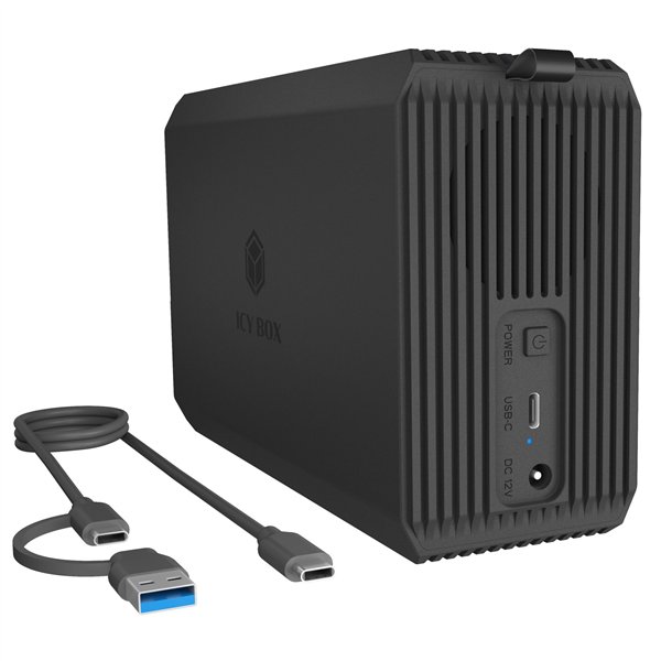 ICY BOX IB-RD3720-CU3 2-fach RAID Gehäuse 2,5 /3,5