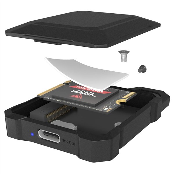 ICY BOX IB-1601MP-CU31 Mini M.2 NVMe SSD Gehäuse