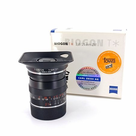 Carl Zeiss Biogon 21/2,8 ZM T* + Paraluce