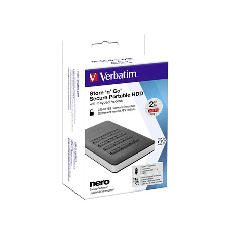 Verbatim Store n Go          2TB Secure Portable USB 3.1