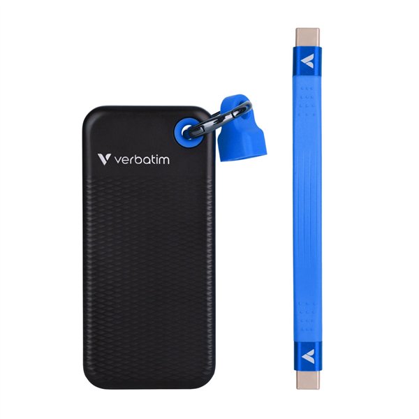 Verbatim Pocket SSD USB 3.2  2TB nero/blu 32195