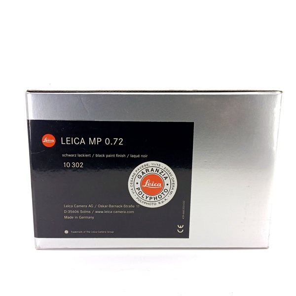 Leica M-P 0.72 corpo nero + Leicavit-M nero (14009) + Leica manovella (14438)