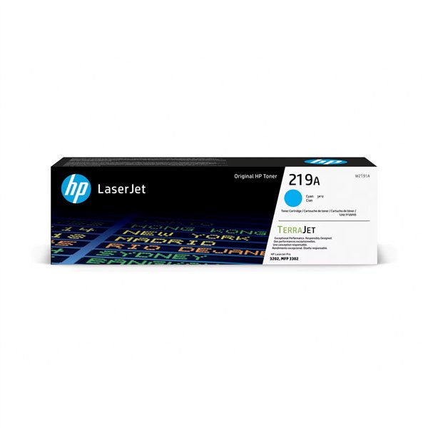 HP cartuccia W 2191 A ciano No. 219 A
