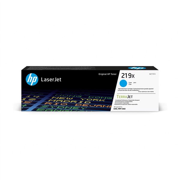 HP cartuccia W 2191 X ciano No. 219 X