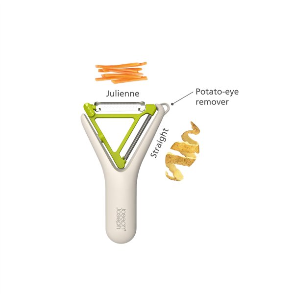 Joseph Joseph Switch 2-in-1 pela patate bianco verde