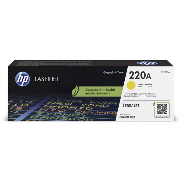 HP cartuccia W 2202 A giallo No. 220 A