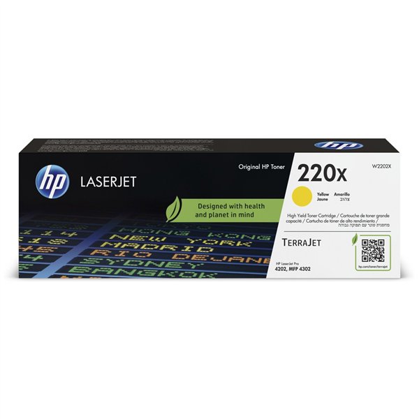 HP cartuccia W 2202 X giallo No. 220 X