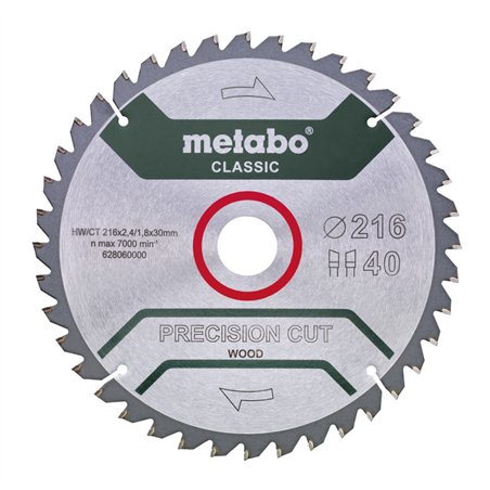 Metabo PrecisionCutClassic 216x 30, 40 WZ 5neg