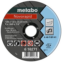 Metabo Novorapid 125x1,0x22,23 Inox