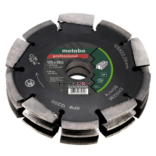Metabo disco diamantato UP  125 x28x22,23 mm
