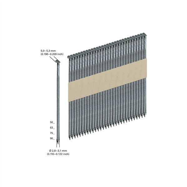 Metabo 4000 D34 un. c.carta 2.8x 50mm  anello NK G12