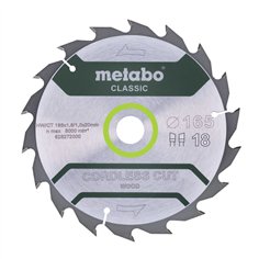Metabo CordlessCutClassic 165x20 18 WZ 20