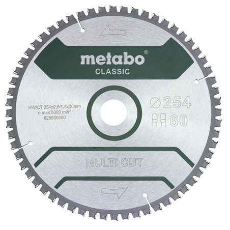 Metabo MultiCutClassic 254x30 60 FZ/TZ 5neg