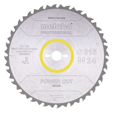 Metabo PowerCutProf 315x30, 24 W Z 20