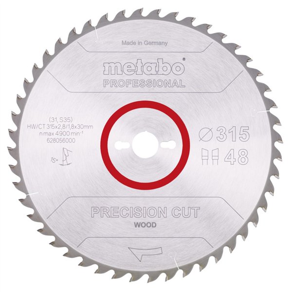 Metabo PrecisionCutProf 315x30, 48 WZ 15