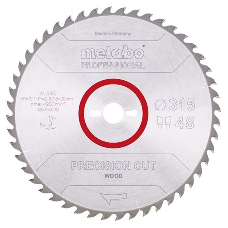 Metabo PrecisionCutProf 315x30, 48 WZ 15