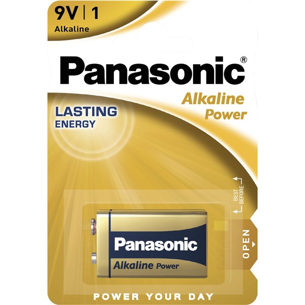 1 Panasonic Alkaline Power 9V-Block