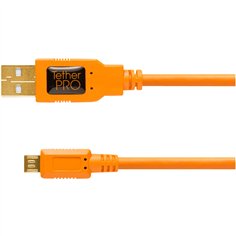 Tether Tools TetherPro USB 2.0 A Male to Micro B 5-pin arancio