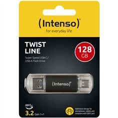 Intenso Twist              128GB USB Stick 3.2 USB-C & USB-A