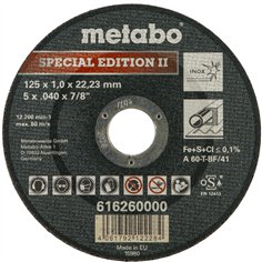 Metabo Special Edition II 125x 1,0x22,23 mm Inox