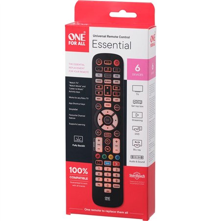 One for All Essential SteriTouch 6 Backlight Antimicro.  URC3661