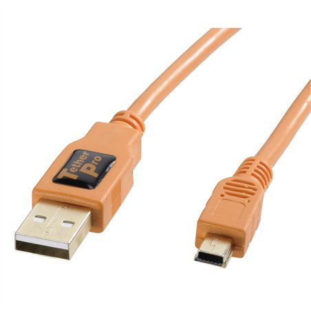 Tether Tools TetherPro USB 2.0 A/MiniB 5 Pin 4,6m arancio
