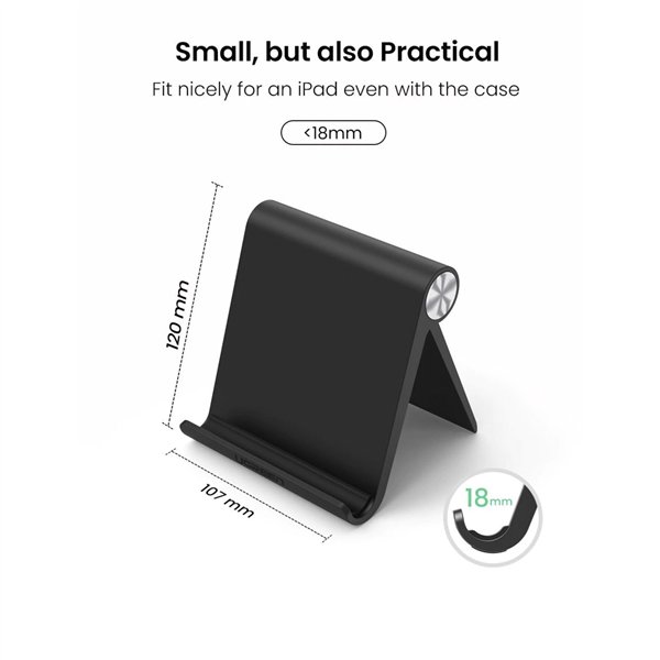 UGREEN Multi-Angle Tablet Stand nero
