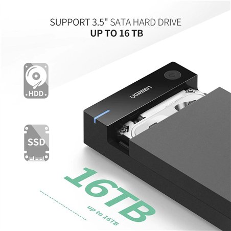UGREEN External Hard Drive Enclosure per 3,5-Zoll-SATA