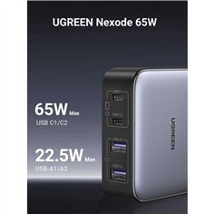UGREEN Nexode 2*USB-A + 2*USB-C 65W Desktop caricabatt. rapido 2