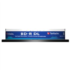1x10 Verbatim BD-R Blu-Ray 50GB 6x Speed, bianco blu Cakebox 2
